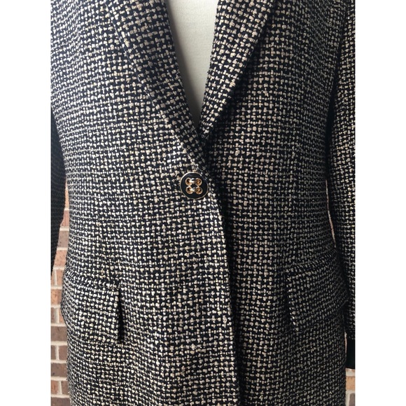 🌷SOLD 🌷Vintage Cache Tweed Blazer Jacket - Picture 6 of 8